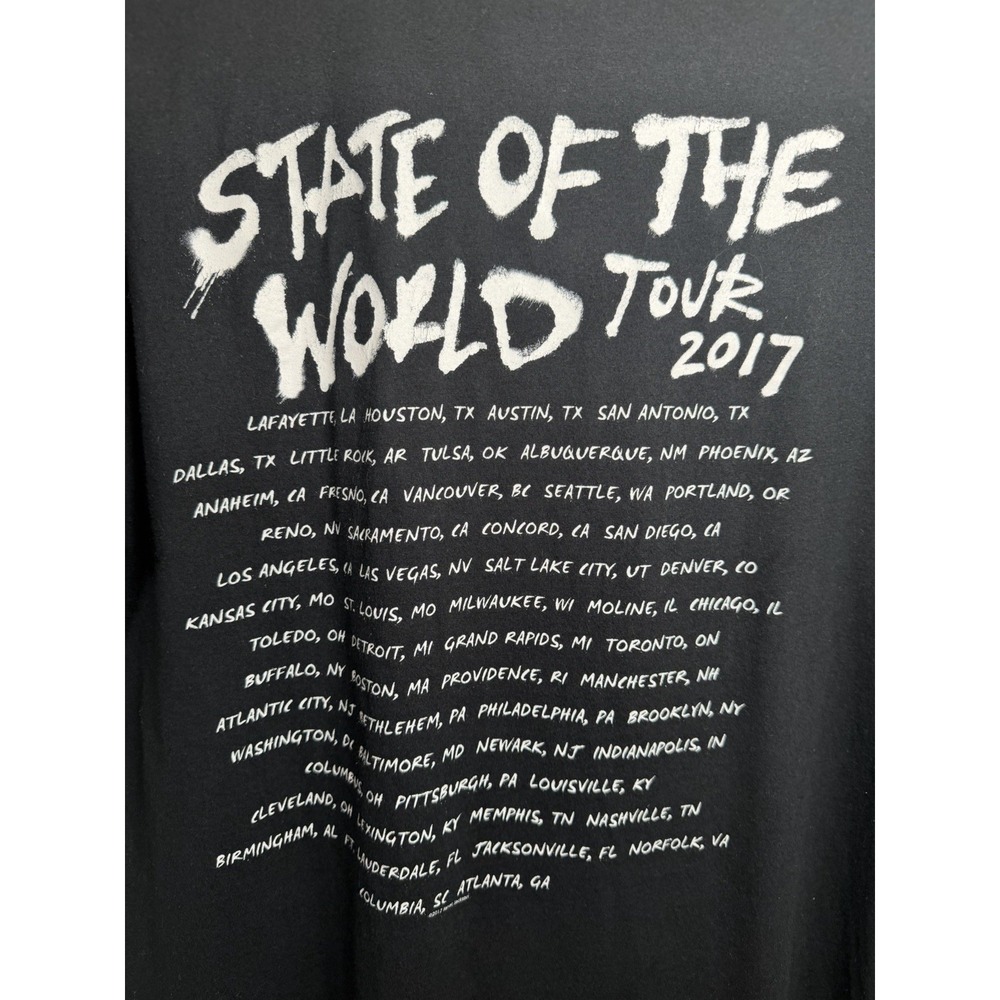 Janet Jackson State Of The World Tour T Shirt 2017 Concert Tee Black Size L - Picture 6 of 9